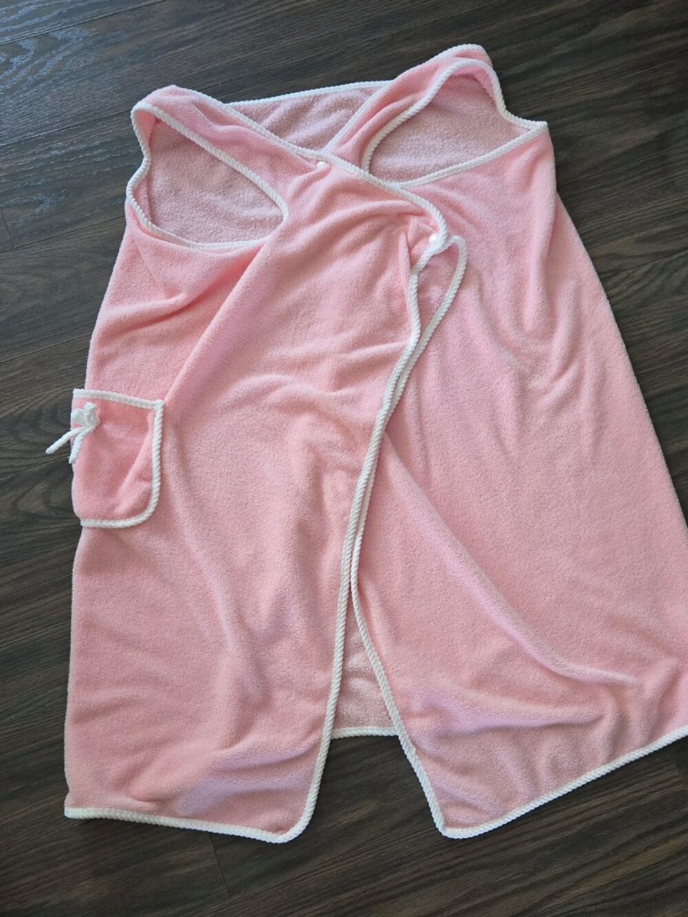 Pretty Pastel Pink Sleeveless Fleece Robe NWOT/SIZE S/M